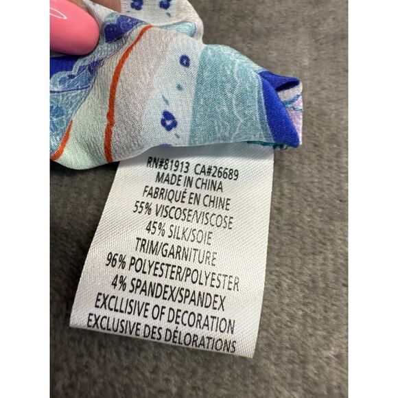 Robert Graham Charlotte Silk Paisley Shirt Dress S NWT Boho Luxe Resort Vibes - Picture 13 of 14